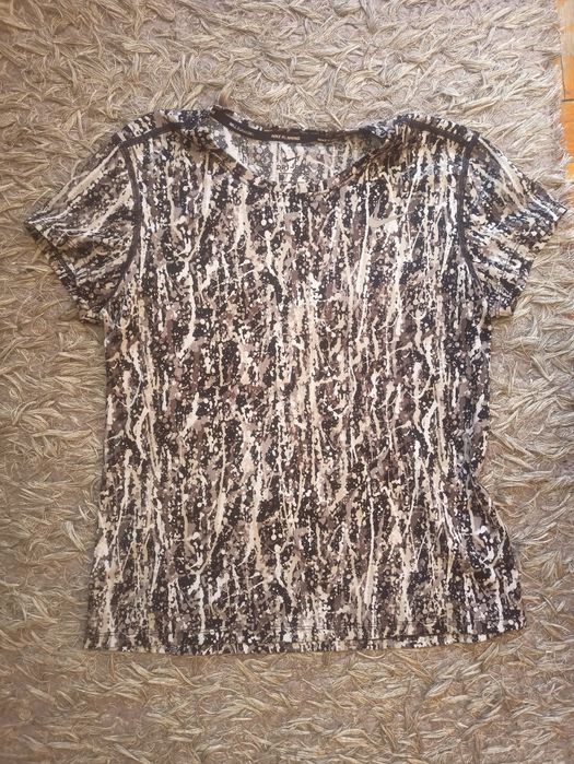 Damska koszulka NIKE RUNNING | Rozmiar M | Dri-FIT | Wzór Camo/