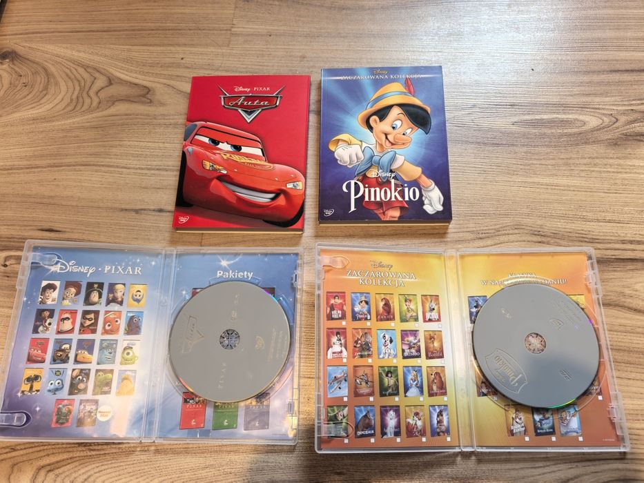 Płyty DVD Disney 2szt. Pinokio i Auta