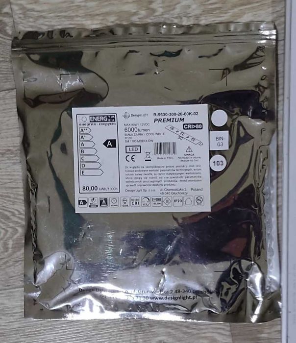 Tasma led + profil aluminiowy + zasilacz