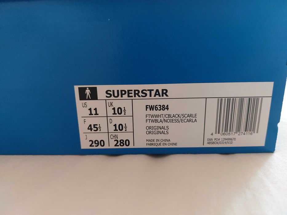 Tenis Adidas Superstar novos 45