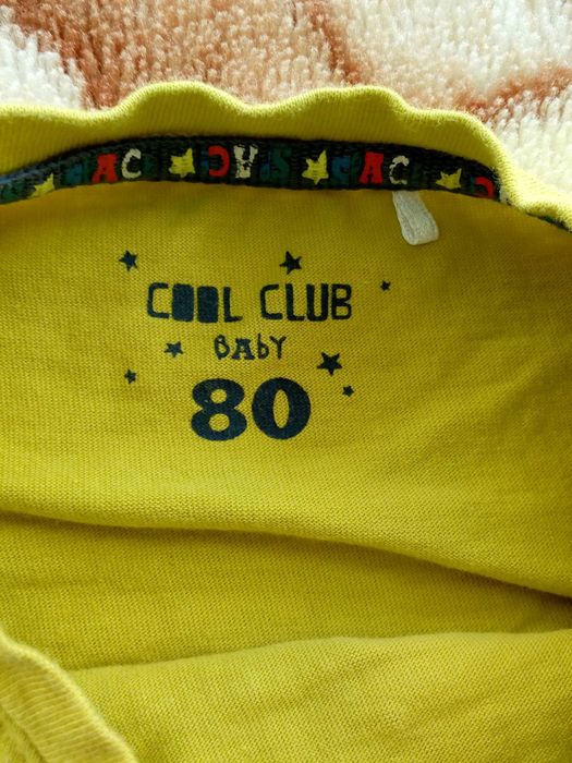 Zielona bluzka Cool Club 80 robot astronauta gwiazdki jak nowa