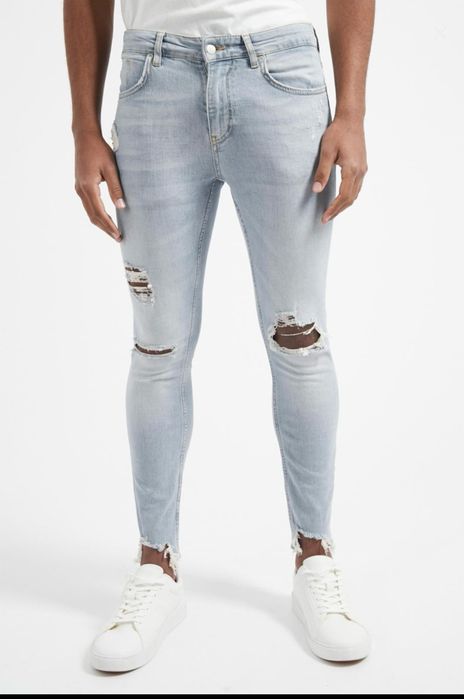 Calca de ganga homeme slim fit novas