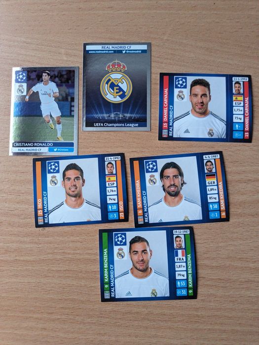 Картки колекційні ЛЧ 2014 Panini Реал Мадрид