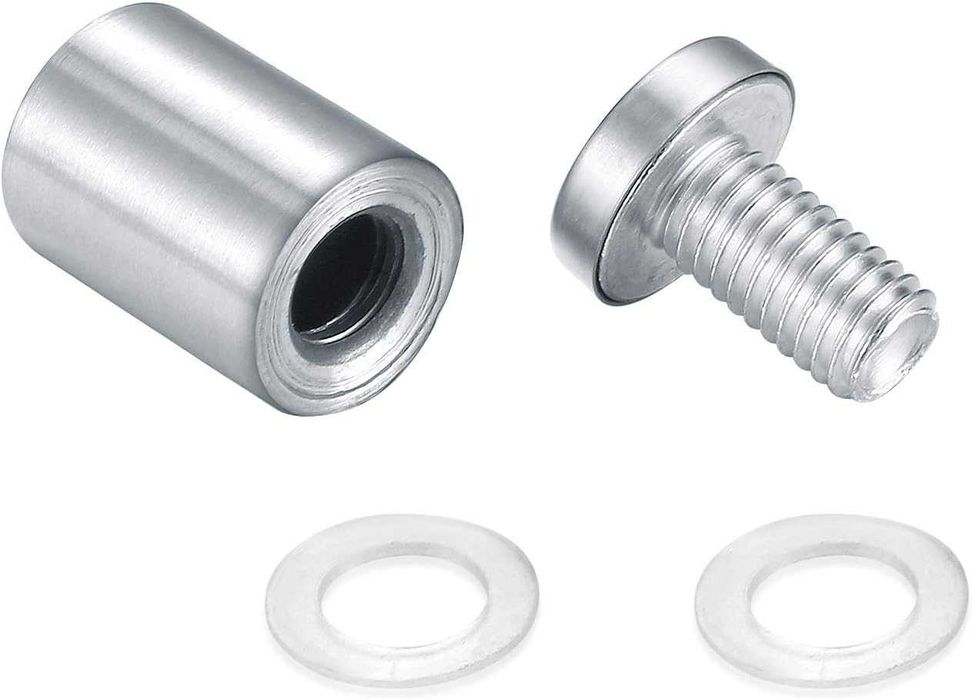 20 peças aço inoxidável para fixações de parede de separação de vidro