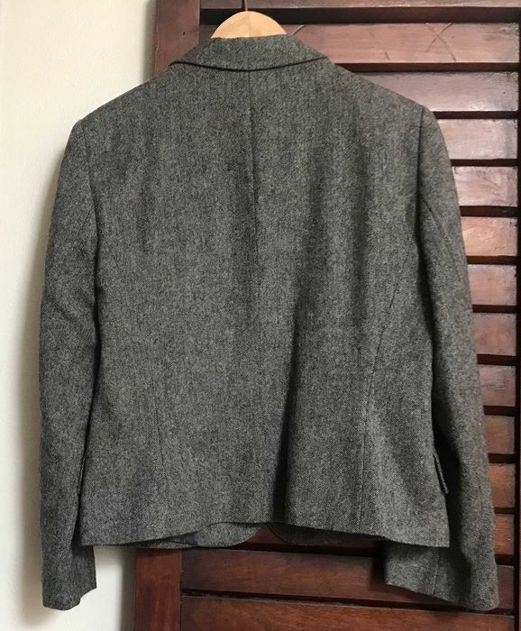Casaco cintado cinzento antracite, Zara