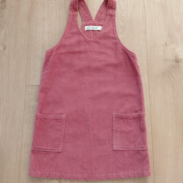 Sukienka na szelkach sztruks, r. 140