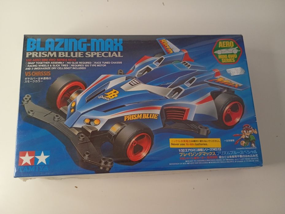 Kit Tamiya Mini 4WD Blazing-Max Prism Blue Special (Escala 1/32) – Novo