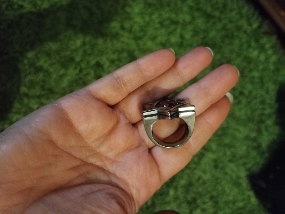 Hexagram Ring in Steel