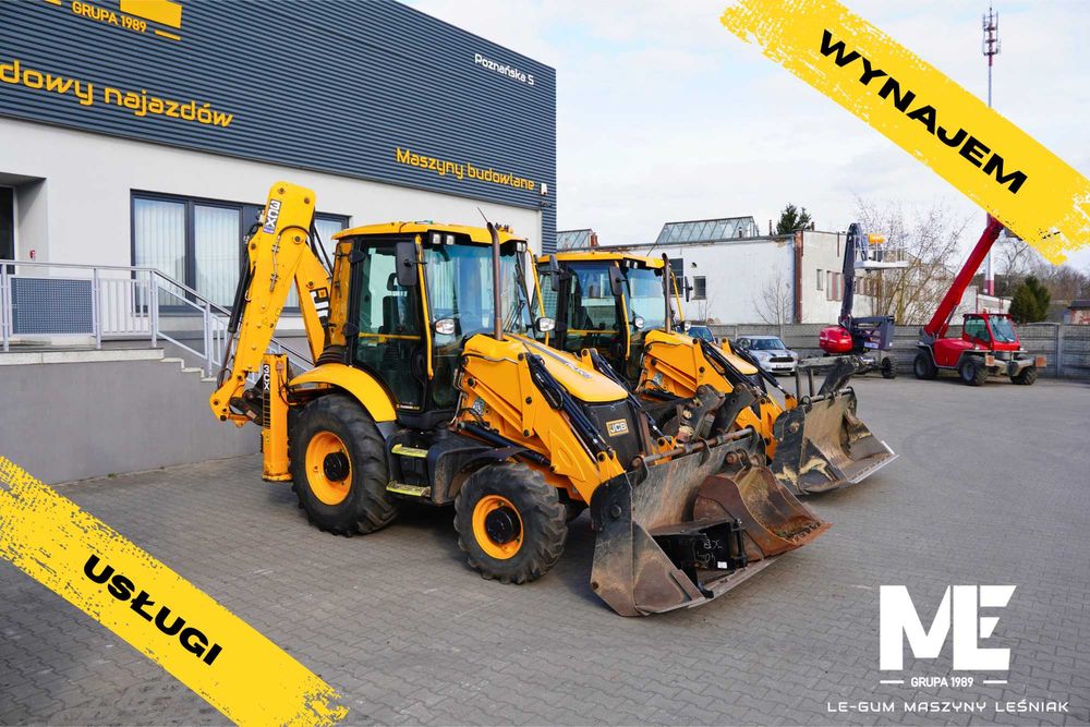 Wynajem - usługa - ładowarka teleskopowa JCB / koparko-ładowarka JCB