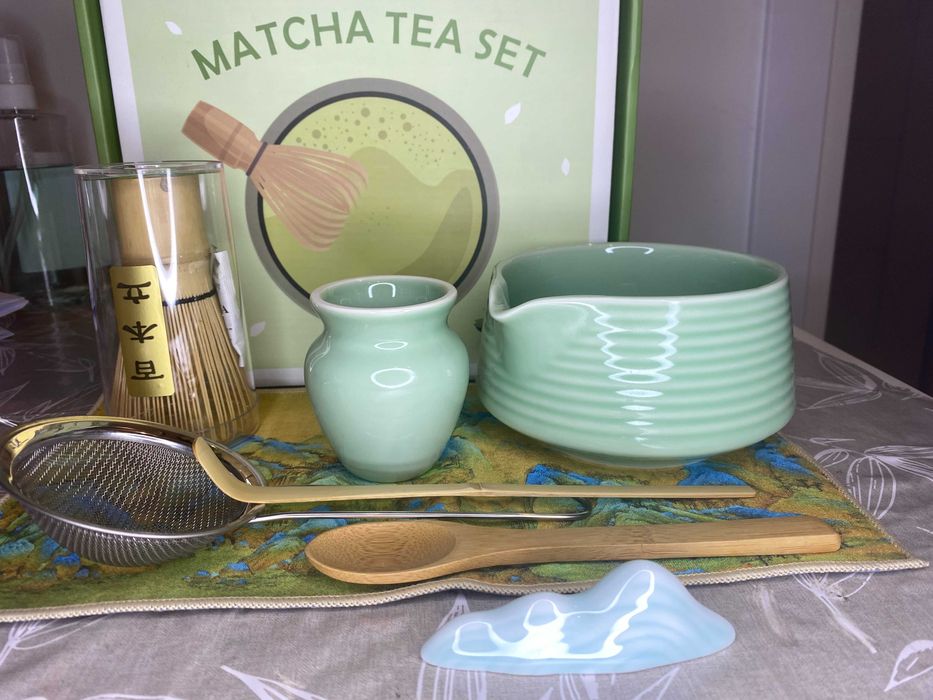 2Zestaw do Herbaty Matcha QEEKADA