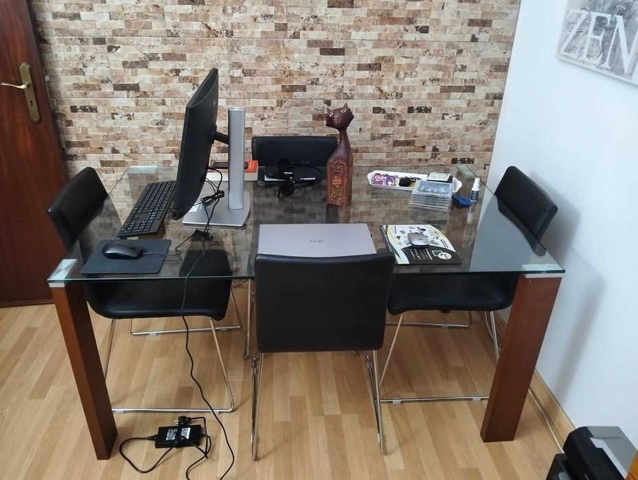 Mesa Tampo de Vidro Temperado