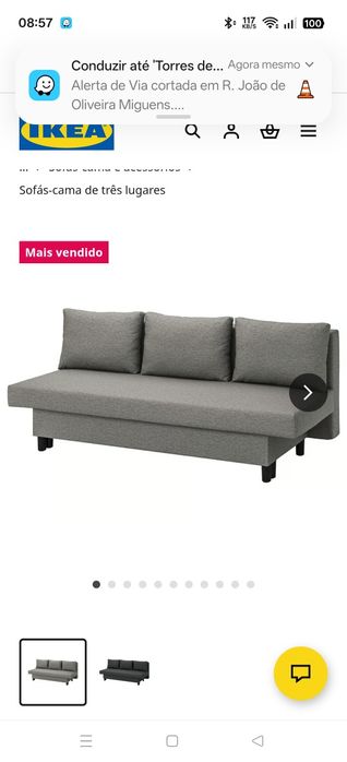 Sofá cama IKEA 3 lugares