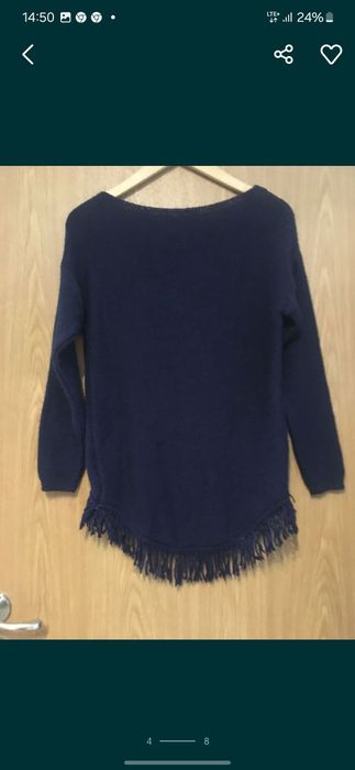 Sweter włoski granatowy