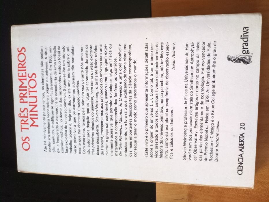 Os Três Primeiros Minutos de Steven Weinberg