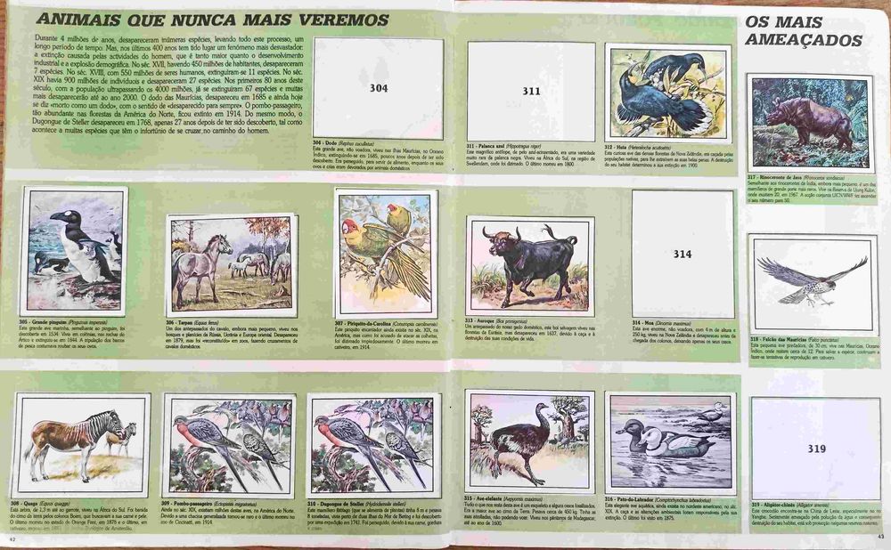 Caderneta WWF Animais a salvar - Panini