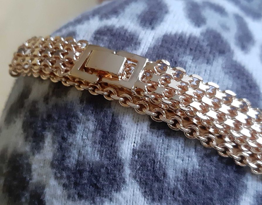 Bransoletka pozłacana damska