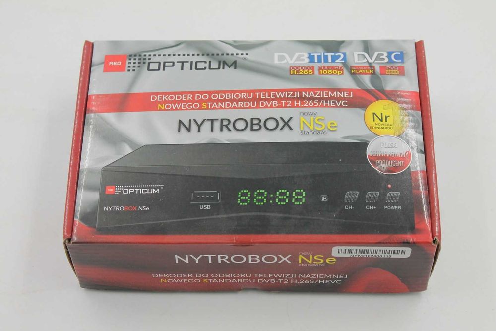 Dekoder DVBT-2 OPTICUM NSE komplet