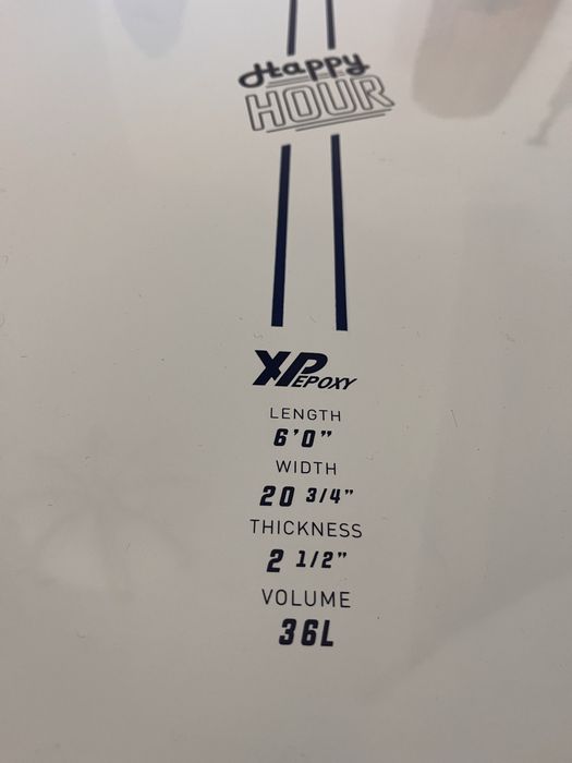 Prancha / Surfboard - Happy Hour XP Epoxy 6’0”, 36 L – Como Nova – 280€