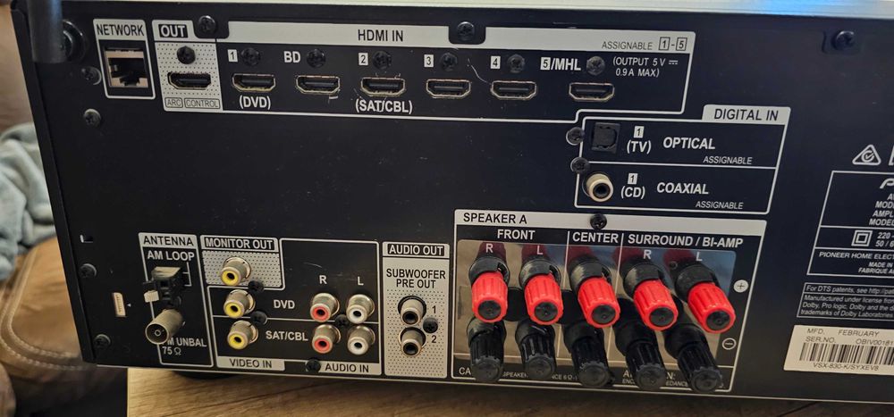 Amplituner Pionier VSX-830-K