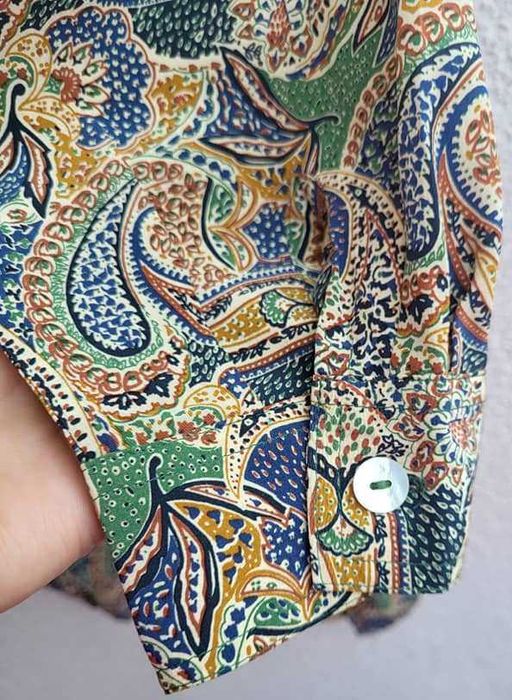 Bluzka koszula z jedwabiu boho 54 100% jedwab silk seide pachy 156 cm