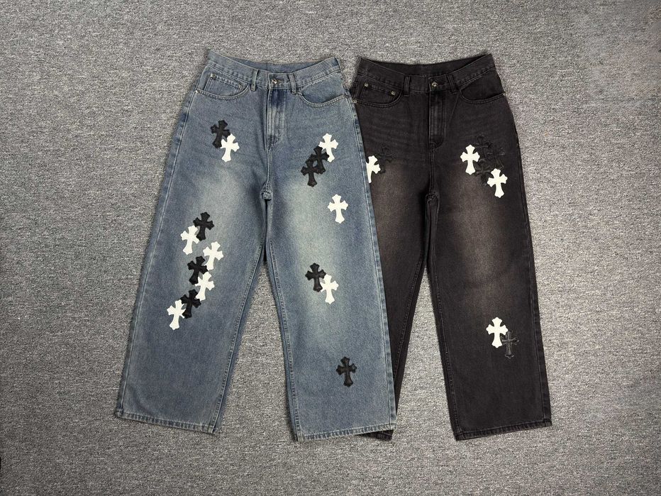 Джинси Chrome Hearts джинсы штани Хром Хартс штаны ch