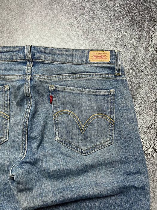 Вінтажні Жіночі Джинси Levis 524 Левайс 524 Bootcut Будкат Flared Клеш Синій Колір Розмір С