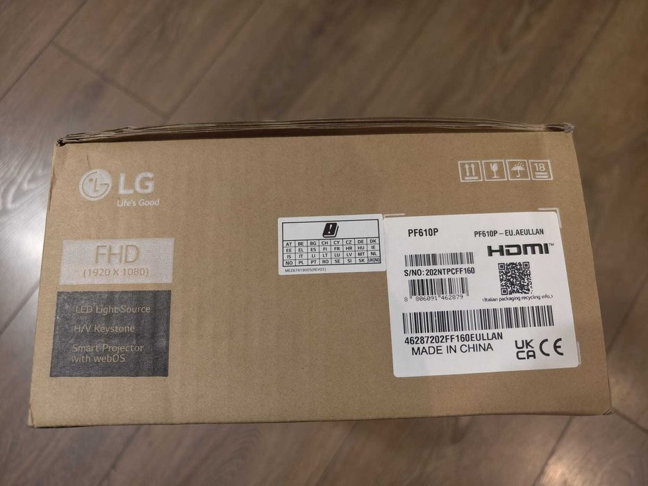 Projektor LG PF610P DLP FullHD DLNA Apple AirPlay 2 - FABRYCZNIE NOWY