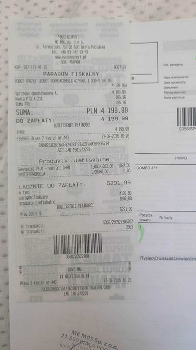 Sprzedam iRobot Roomba J7+ combo