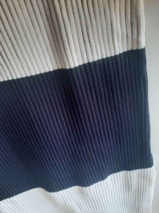 Vestido midi em malha canelada Tam.S da H&M