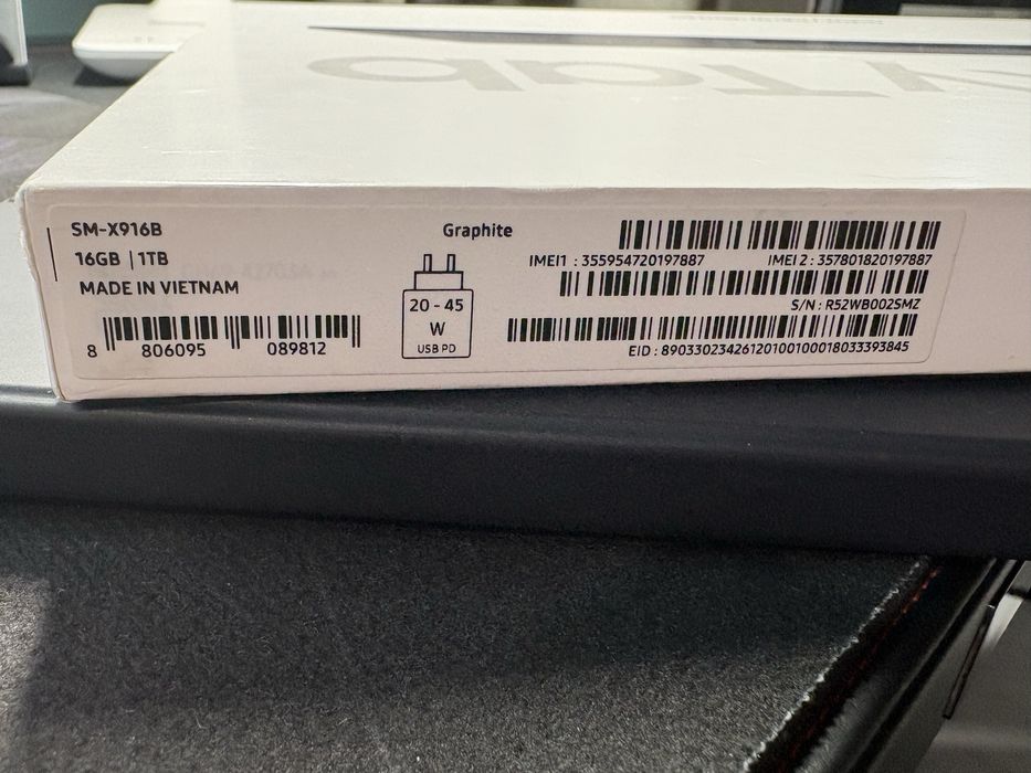 Samsung Galaxy Tab S9 Ultra 5G, 1TB