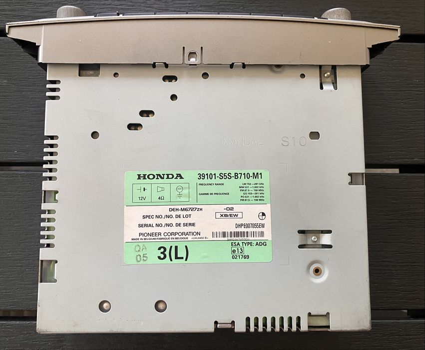 Auto-radio Honda / Volante em pele Civic EP