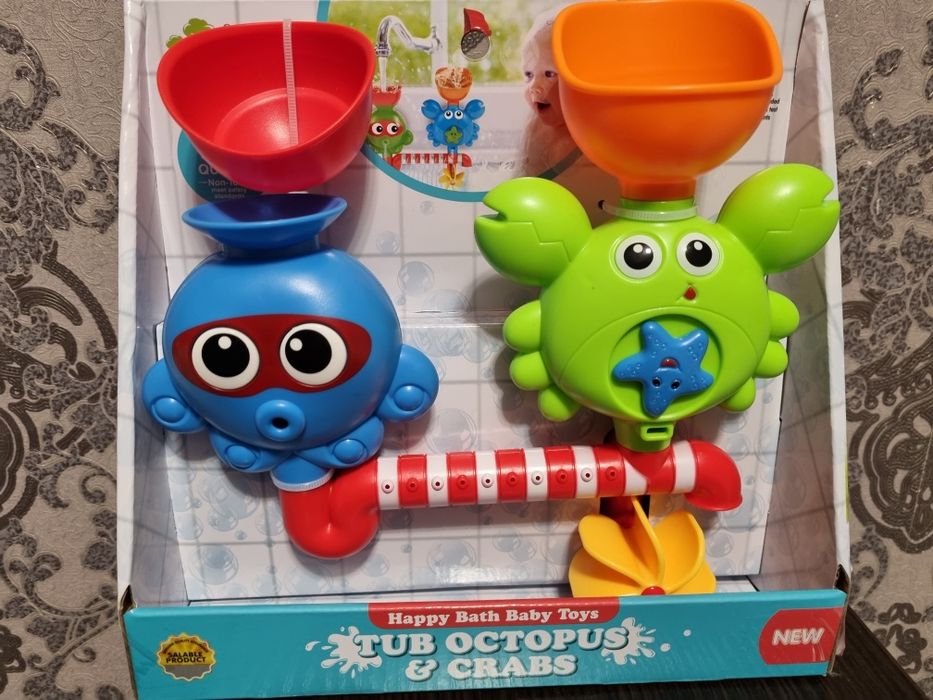 Іграшка для купання Водоспад Восьминіг і краб