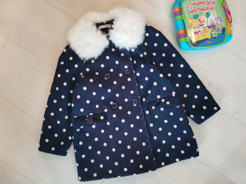Фирменное синее пальто демисезон Young Dimension YD на 4-5 лет, 110 см