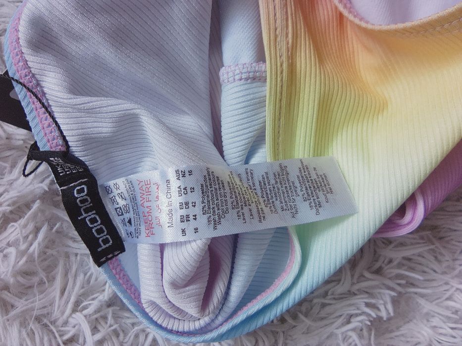 Boohoo strój kąpielowy ombre pasek 44