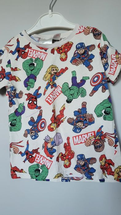 Koszulka  t-shirt  z superbohaterami Marvel rzom.98/104
