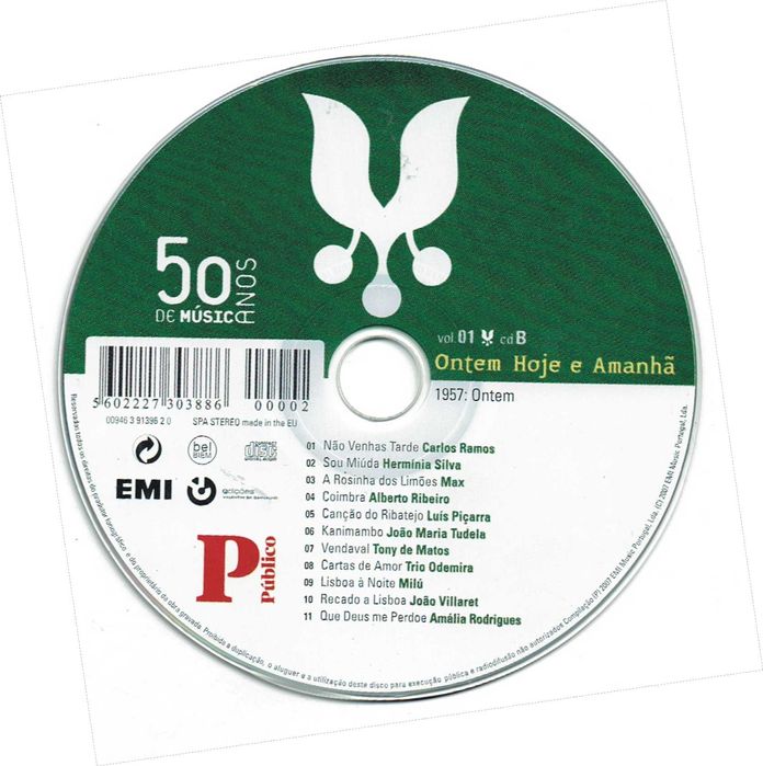 O Melhor Da Música Portuguesa - Vol. 01 - Ontem Hoje E Amanhã - 2007
