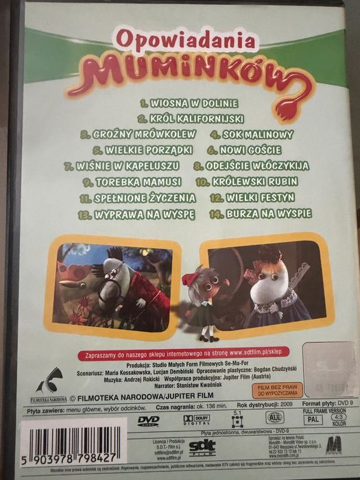 DvD Muminki 5 czesc w folii