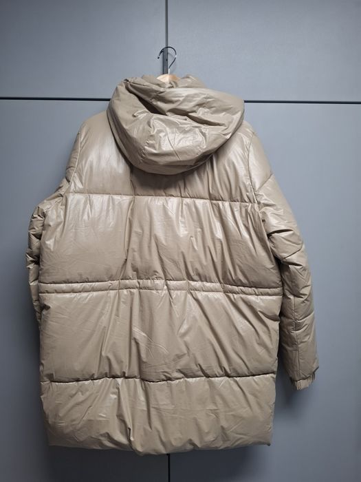 Beżowa kurtka damska na zimę rozmiar XXL