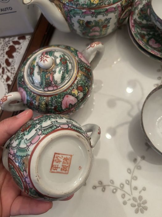 Serviço cha chines em casquinha