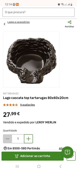 Lago cascata top tartarugas 80x60x20cm NOVO