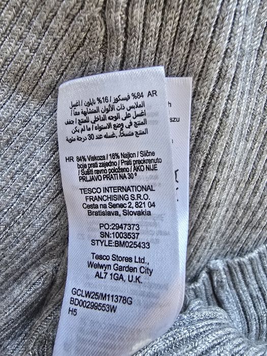 Golf szary rozmiar 44 xl Xxl wiskoza najlon FF