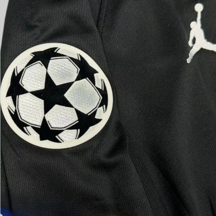 Camiseta masculina manga longa preta Neymar JR #10 PSG retrô Away