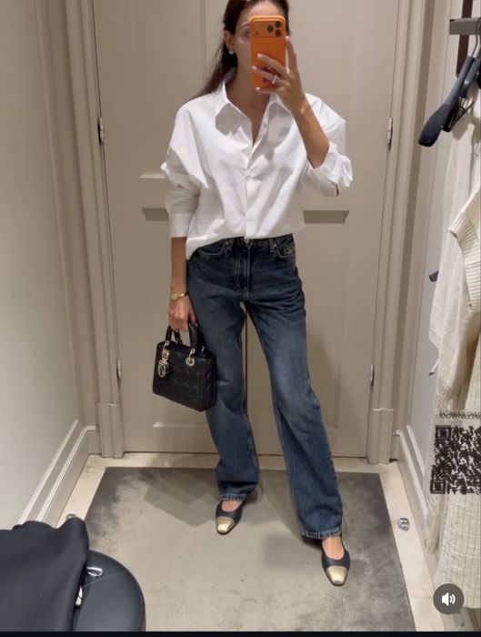 Massimo Dutti прямі джинси з високою посадкою