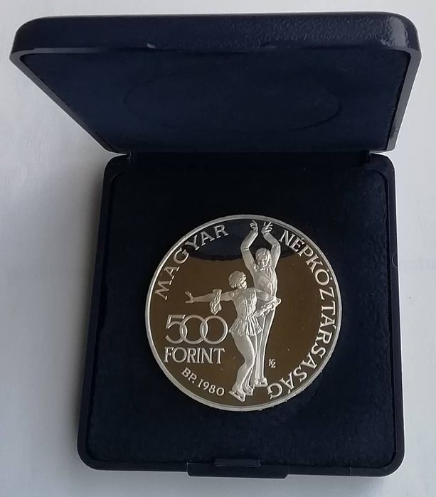 Угорщина 500 форинтів 1980р. Олімпійські ігри. СРІБЛО. ПРУФ.