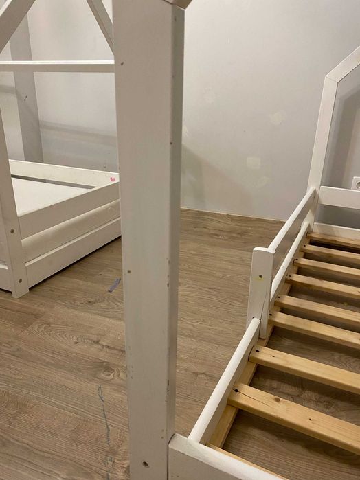 Łóżko domek 160x80 białe