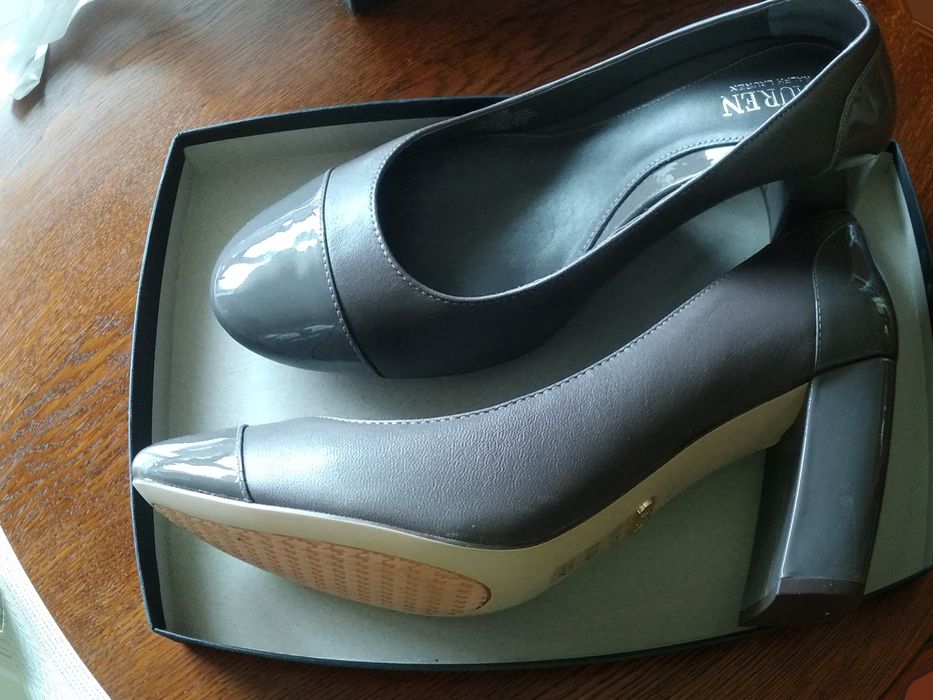 Buty pantofle damskie nowe skórzane  Ralph Lauren 39
