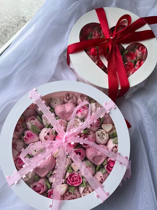 Зефирный букет, зефір, домашній зефір, подарунок,квіти з зефіру, зефир