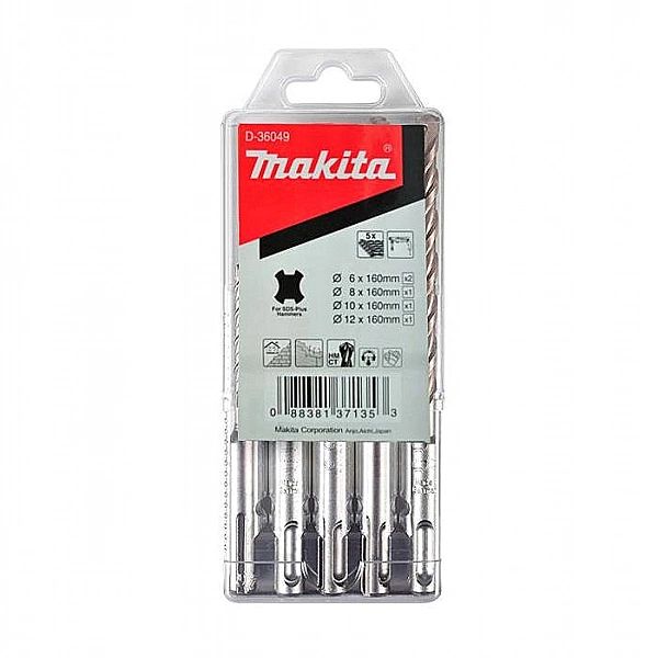 Zestaw Wierteł Sds-Plus Do Betonu, Muru 6-12/5Szt. Makita D-36049