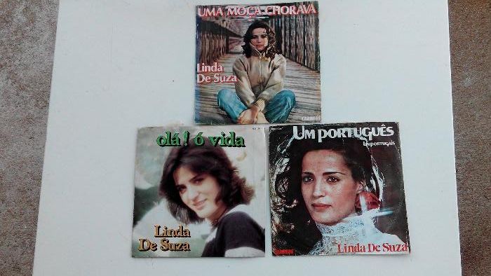 Vários discos de vinil de antigos20