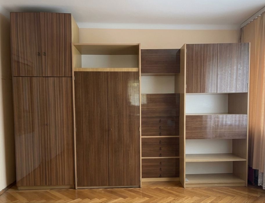 Solidna meblościanka lat 70. + szafa (bieliźniarka) ZA DARMO